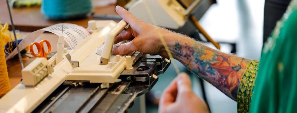 Initiation au tricot machine