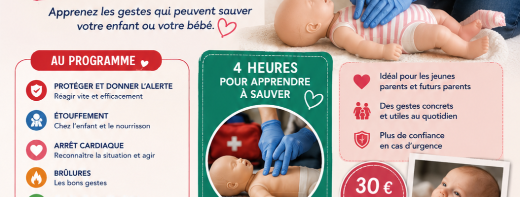 Initiation 1er secours enfant et nourrisson 
