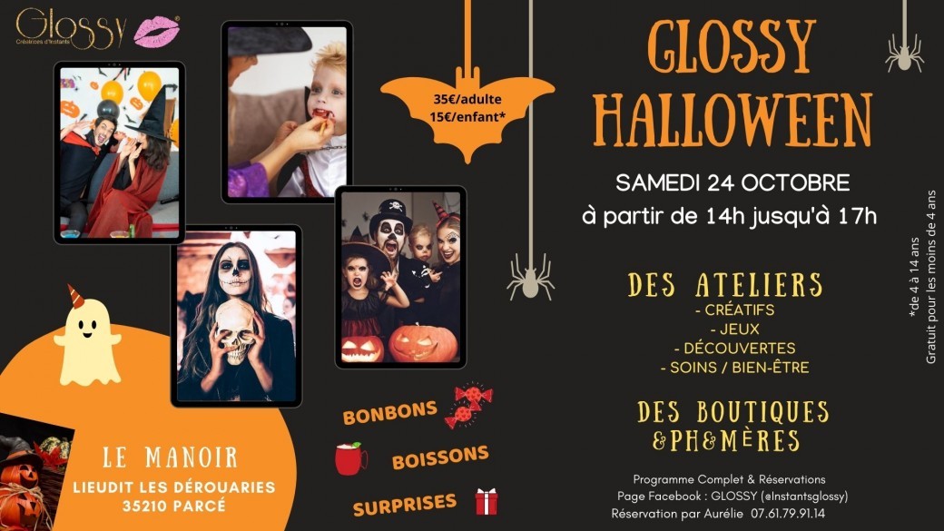 Inscription partenaire Glossy Family du 24 Octobre à Parcé
