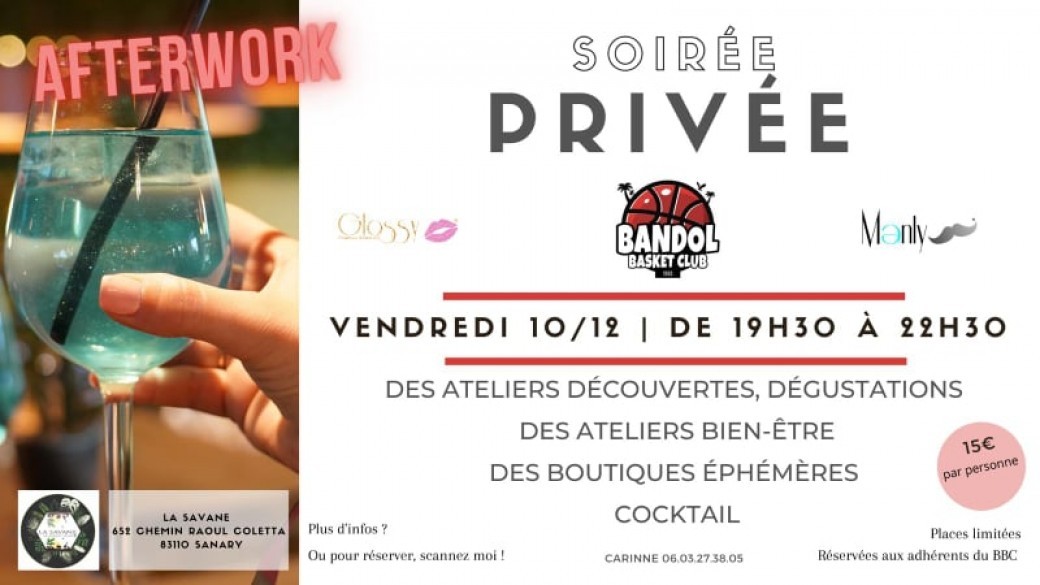 Inscription Partenaire à 50%  - Soirée Privée  à Sanary  du 10/12