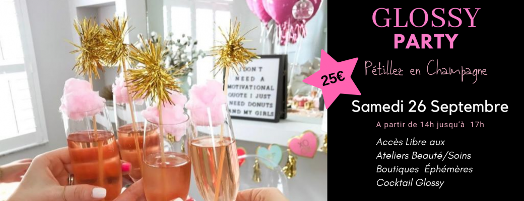 Inscription PARTENAIRES- Glossy Party du 26.09