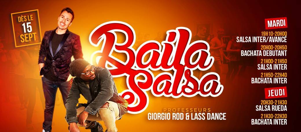 Inscriptions BAILA SALSA 2020/2021