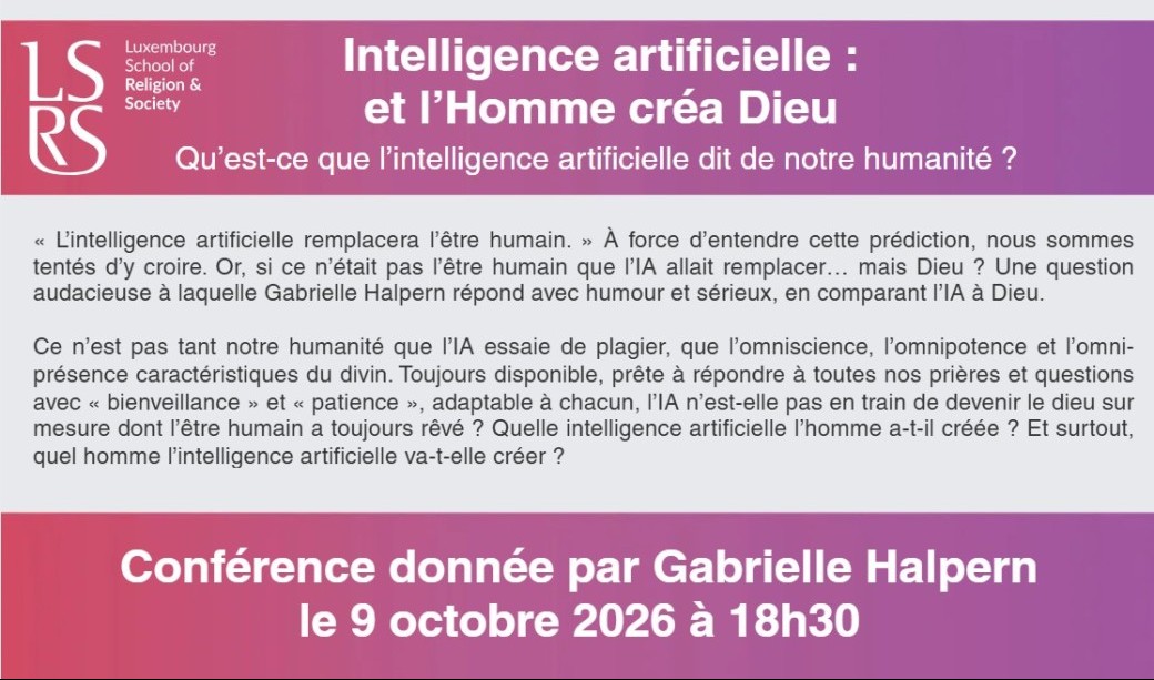 Intelligence artificielle : et l’Homme créa Dieu