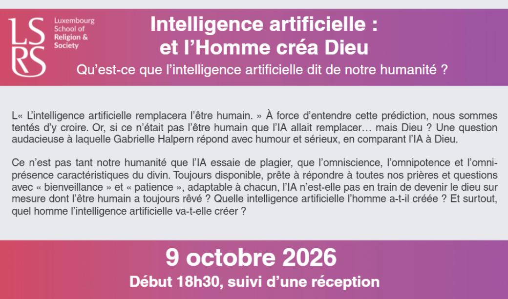 Intelligence artificielle : et l’Homme créa Dieu