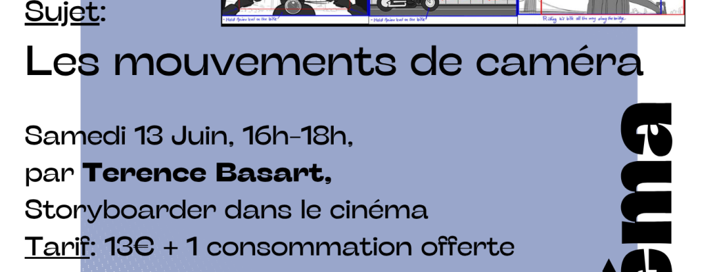 Introduction au langage cinématographique par le Storyboard, sujet: Les mouvements de caméra