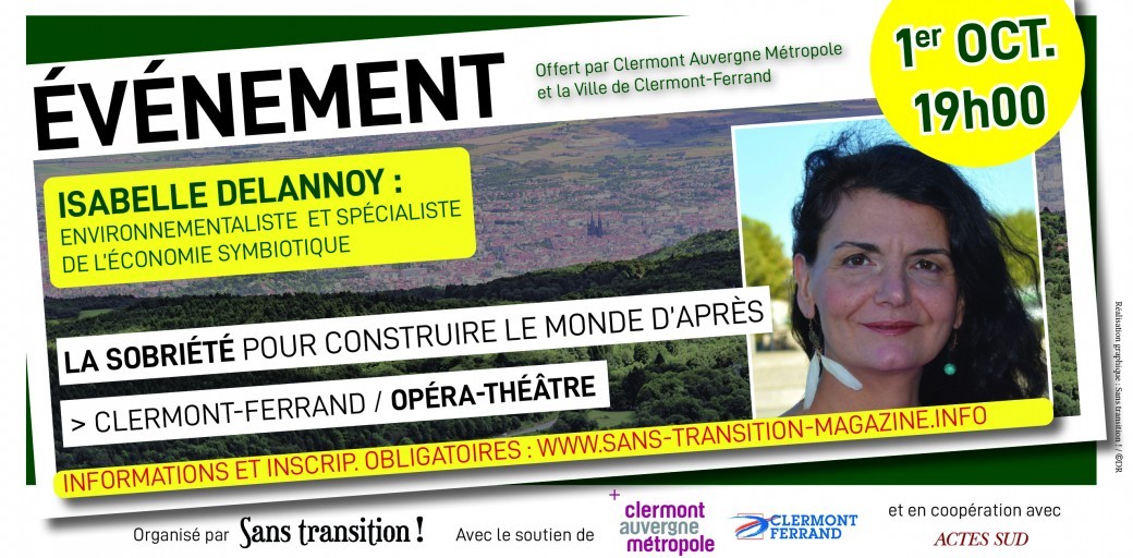 Isabelle Delannoy - La sobriété pour construire le monde d'après