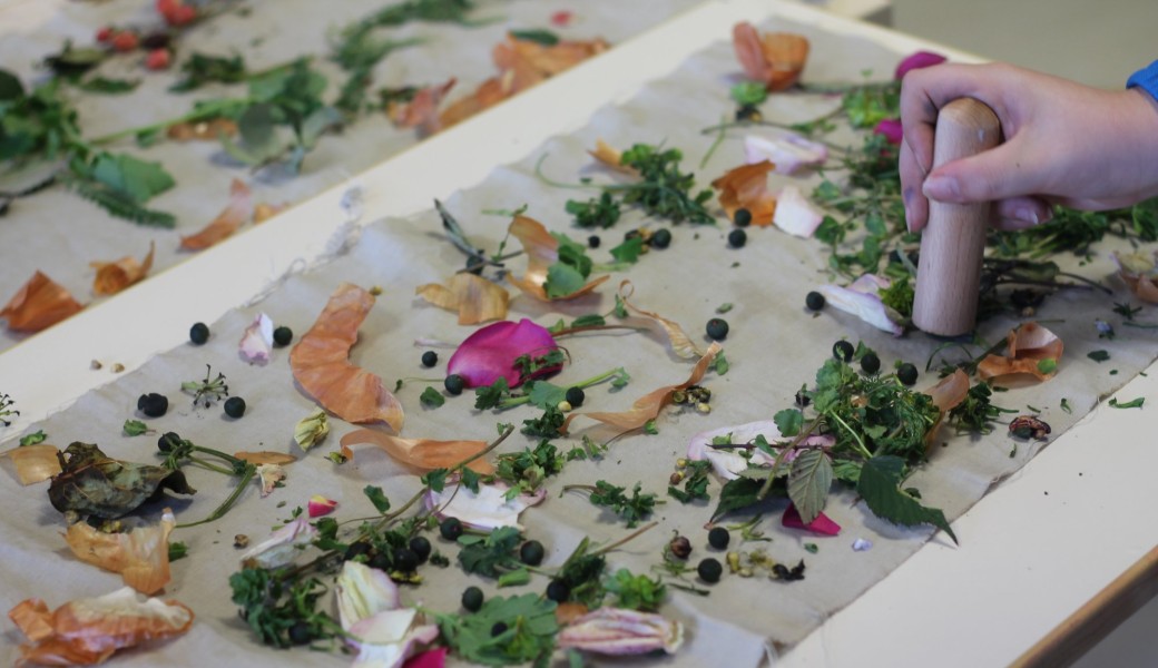 Je pars à la découverte des plantes urbaines et fais de l’impression végétale   