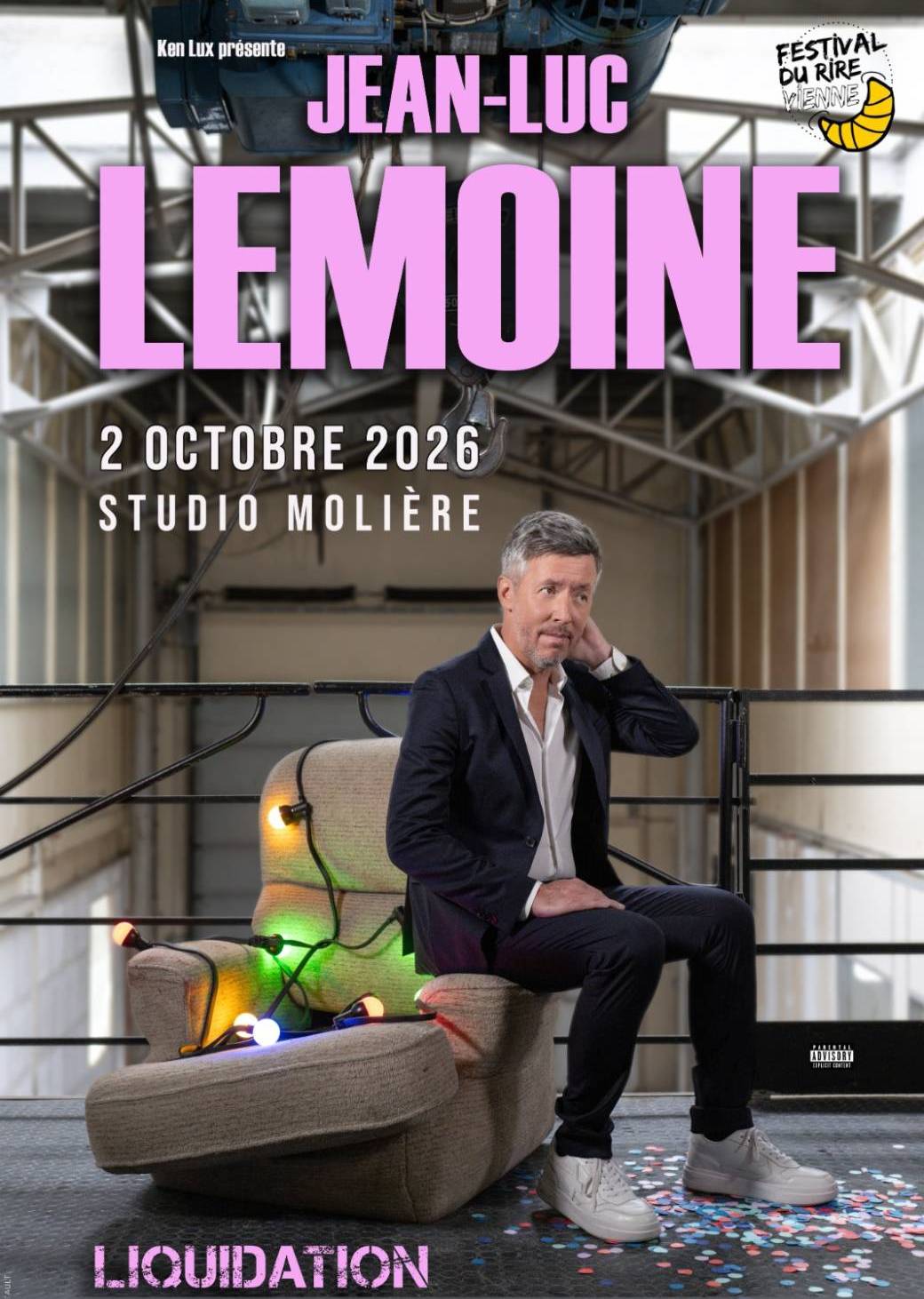 Jean Luc Lemoine au Festival du rire à Vienne [AT] 02 Octobre 2026