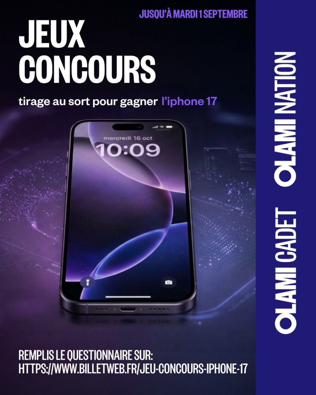 Jeu concours Iphone 17