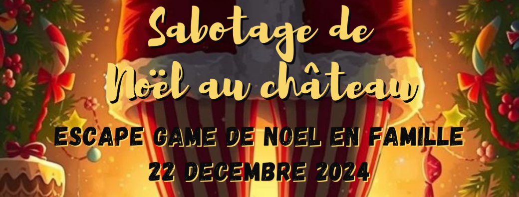 JEU D'ENQUETE GEANT EN FAMILLE - Sabotage de Noël au château du Val