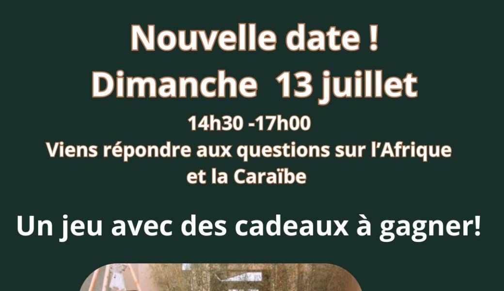 Jeu gagnant spéciale Afrique & Caraïbe 