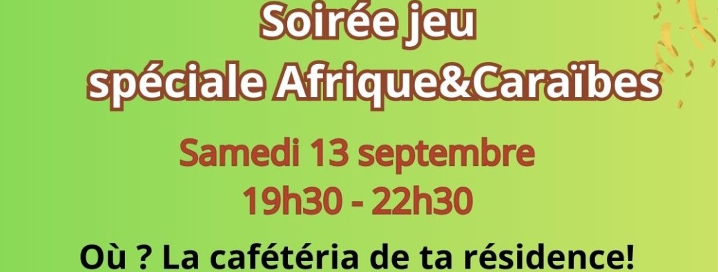 Jeu gagnant spéciale Afrique&Caraïbes
