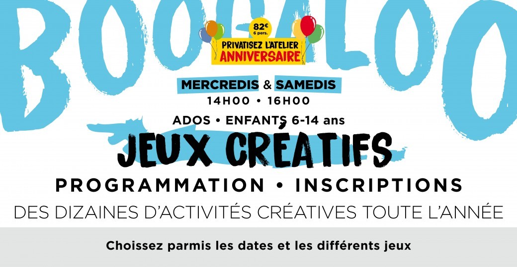 Ateliers dessin/jeu ENFANTS • 12,5€