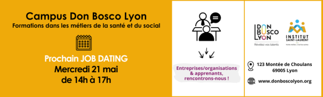 Job dating santé & social - Campus Don Bosco Lyon - Institut Saint-Laurent