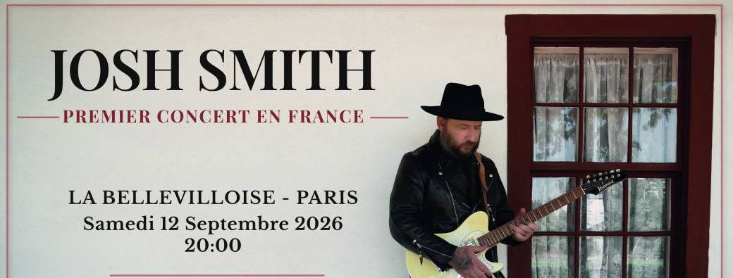 Josh Smith, son premier concert en France !