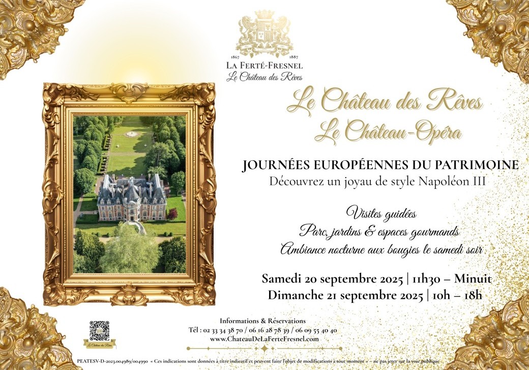 JOURNÉES EUROPÉENNES DU PATRIMOINE : Au Château des Rêves 