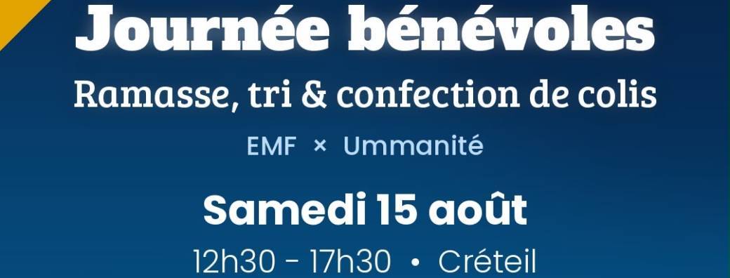 Journée bénévolat : ramasse, tri & confection de colis Samedi 15 août