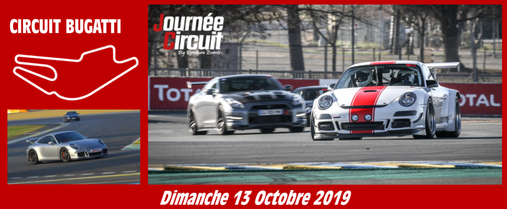 Journée circuit Bugatti le 13 Octobre 2019
