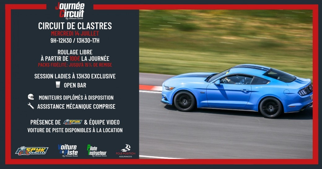 Journée Circuit Clastres le Mercredi 14 Juillet 2021