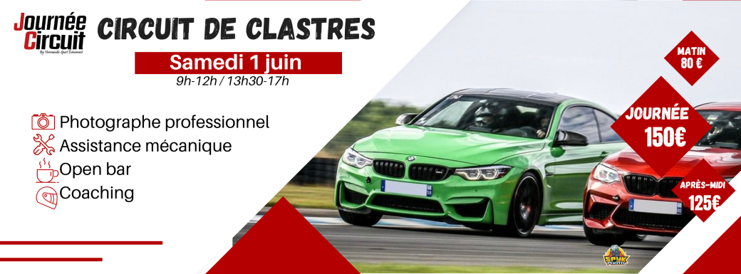 Journée Circuit Clastres le samedi 1 juin 2024