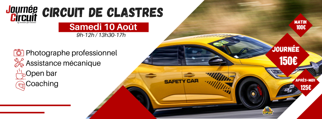 Journée Circuit Clastres le samedi 10 Août 2024