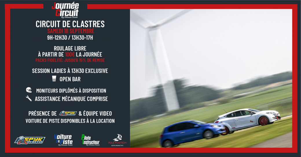 Journée Circuit Clastres le Samedi 18 Septembre 2021