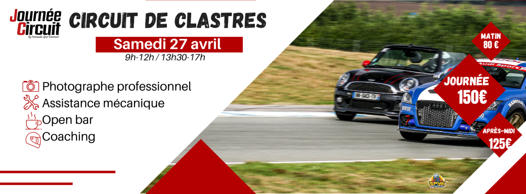 Journée Circuit Clastres le samedi 27 Avril 2024