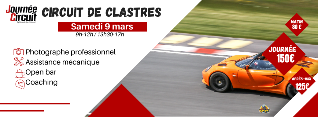 Journée Circuit Clastres le samedi 9 mars 2024