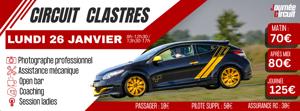 Journée Circuit Clastres lundi 26 Janvier 2026