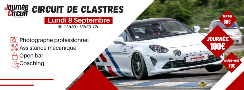 Journée Circuit Clastres Lundi 8 Septembre 2025