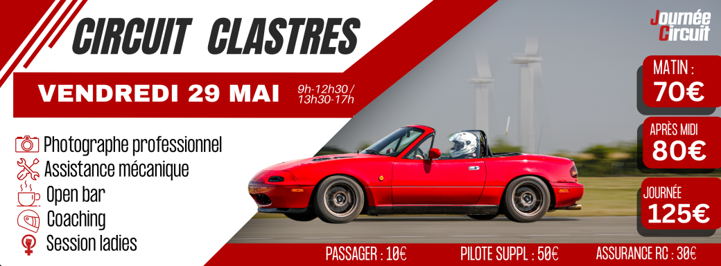 Journée Circuit Clastres vendredi 29 mai 2026