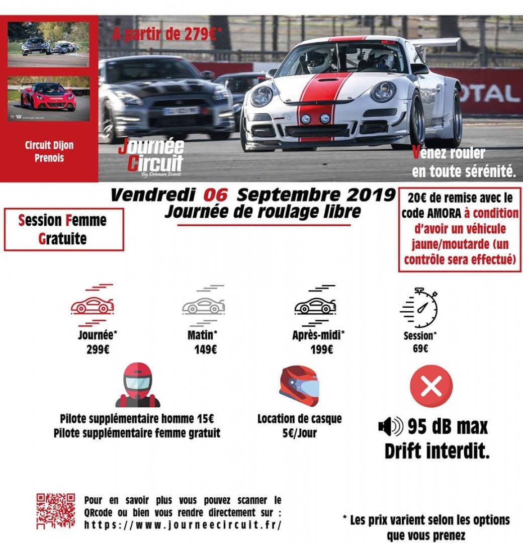 Journée circuit Dijon Prenois le 06 Septembre 2019