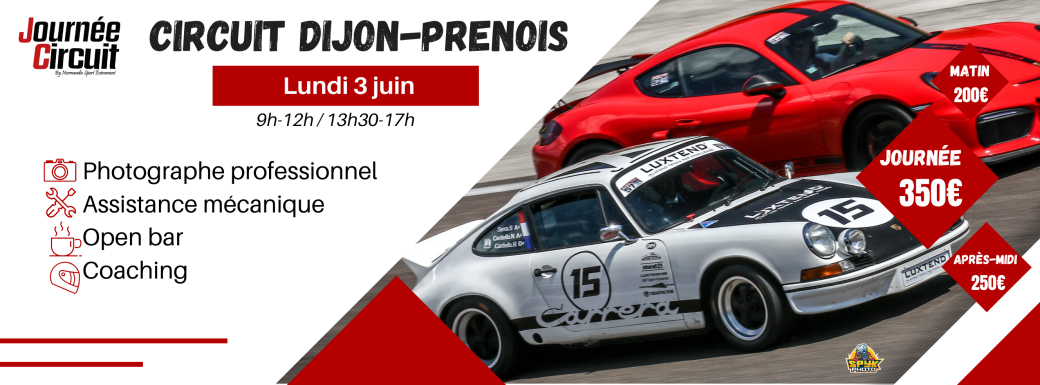 Journée Circuit Dijon-Prenois lundi 3 juin 2024