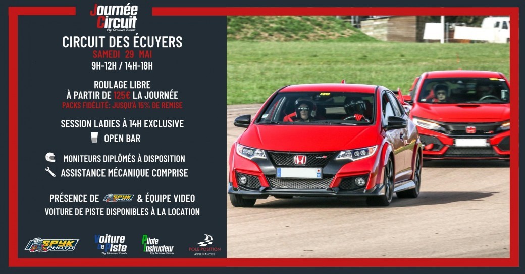 Journée Circuit Ecuyers le Samedi 29 Mai 2021