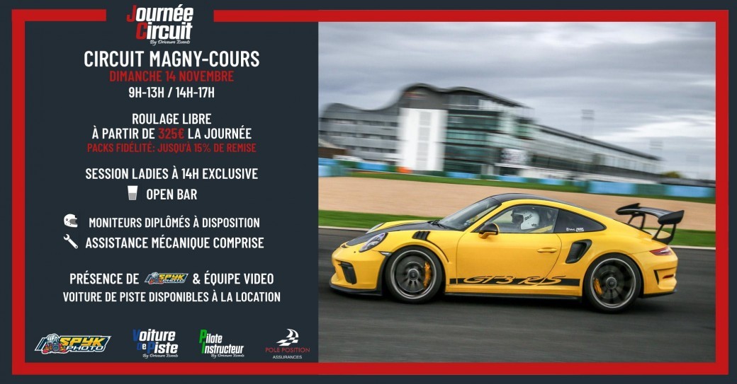 Journée Circuit Magny Cours F1 le 14 Novembre 2021