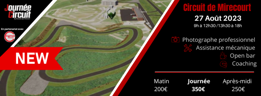Journée Circuit Mirecourt le 27 Aout 2023