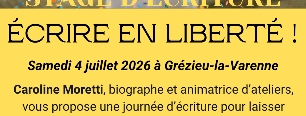Journée d'écriture "Ecrire en liberté !"