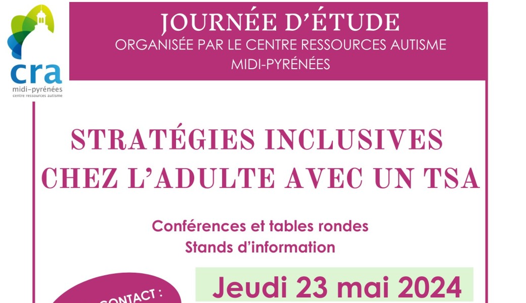 [Journée d'études] Stratégies inclusives chez l'adulte avec un TSA