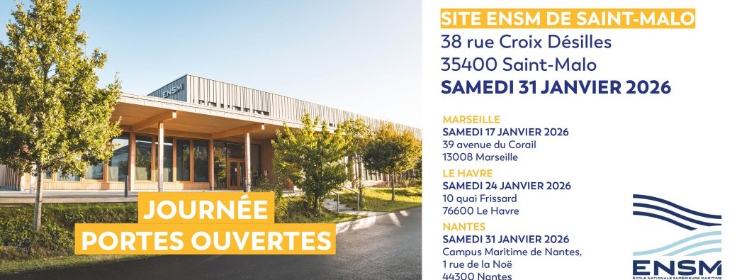 Journée Portes Ouvertes ENSM 2026 - Saint-Malo
