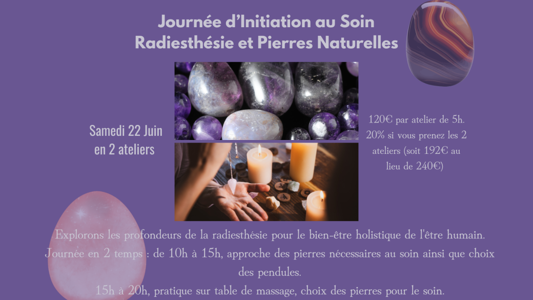 Journée soin par radiesthésie et pierres naturelles