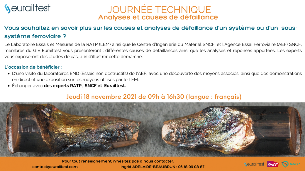 Journée technique causes et analyses de défaillance