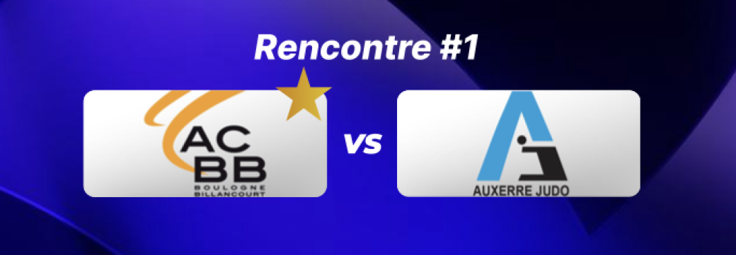 JUDO PRO LEAGUE - J1 - ACBB VS AUXERRE JUDO