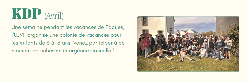 KDP24 - Camp de Pâques 2024 par l'UJVF