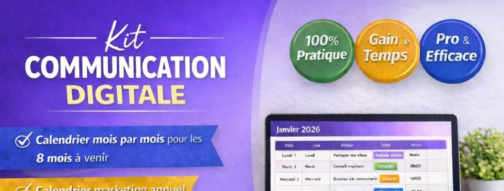 Kit de Communication Digitale – Gagnez en visibilité avec méthode et régularité