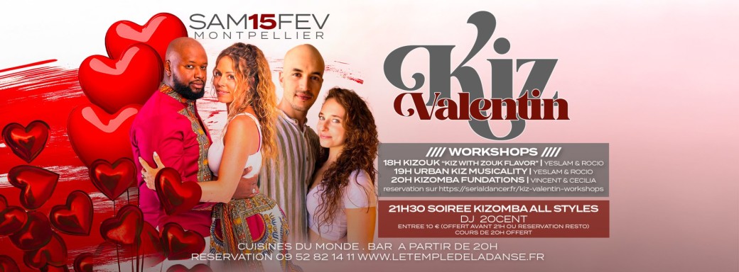 Kiz Valentin : Workshops & Party 
