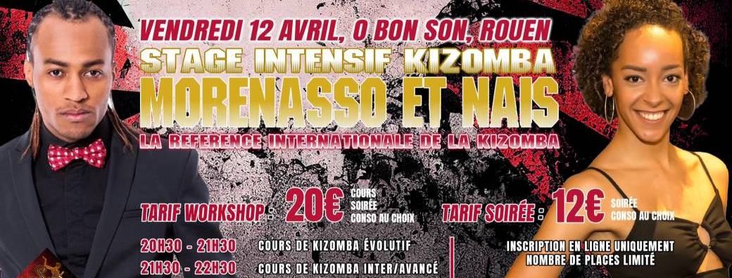 Stage intensif Kizomba avec Morenasso