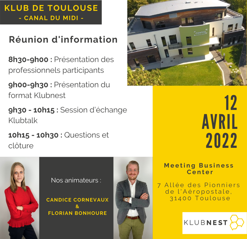 Klubnest - Réunion d'information / 12 avril