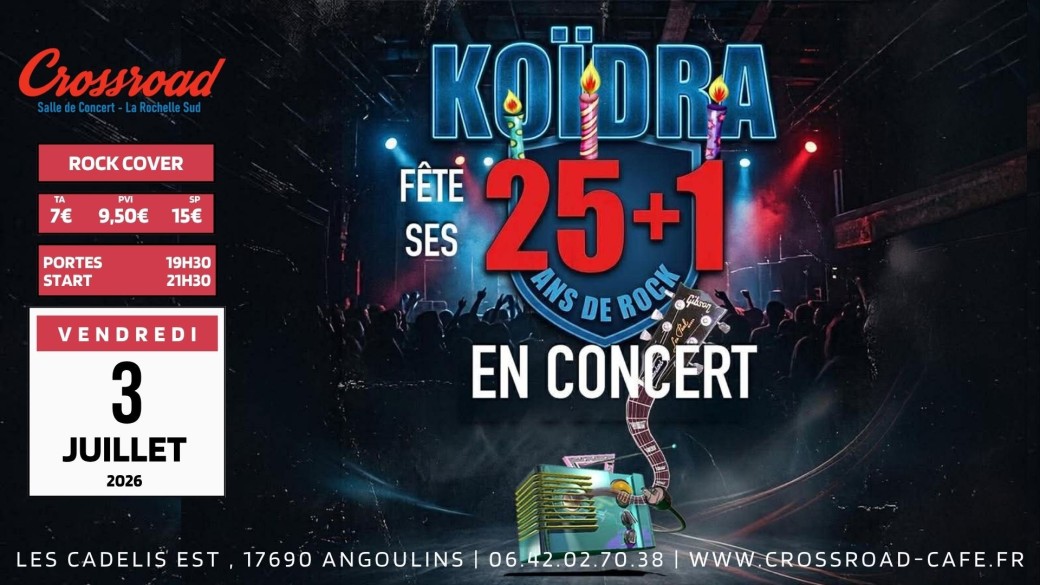 KOIDRA fête ses 26 ans au CROSSROAD !
