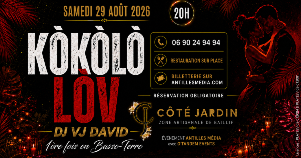 Kòkòlò Lòv Baillif - 29 août 2026 