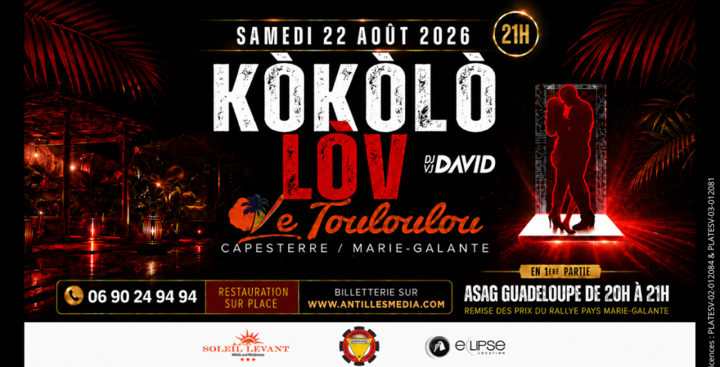 Kòkòlò Lòv Marie-Galante - 22 août 2026